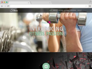 Gym Website Responsive Template with Bootstrap