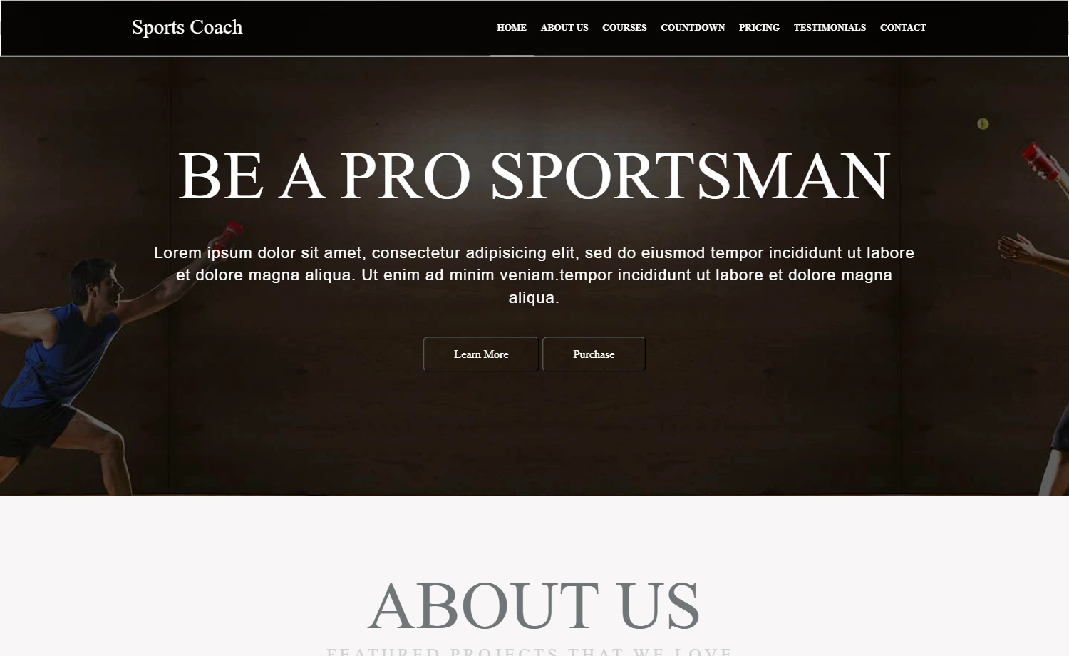 Free Coaching Website HTML5 Template