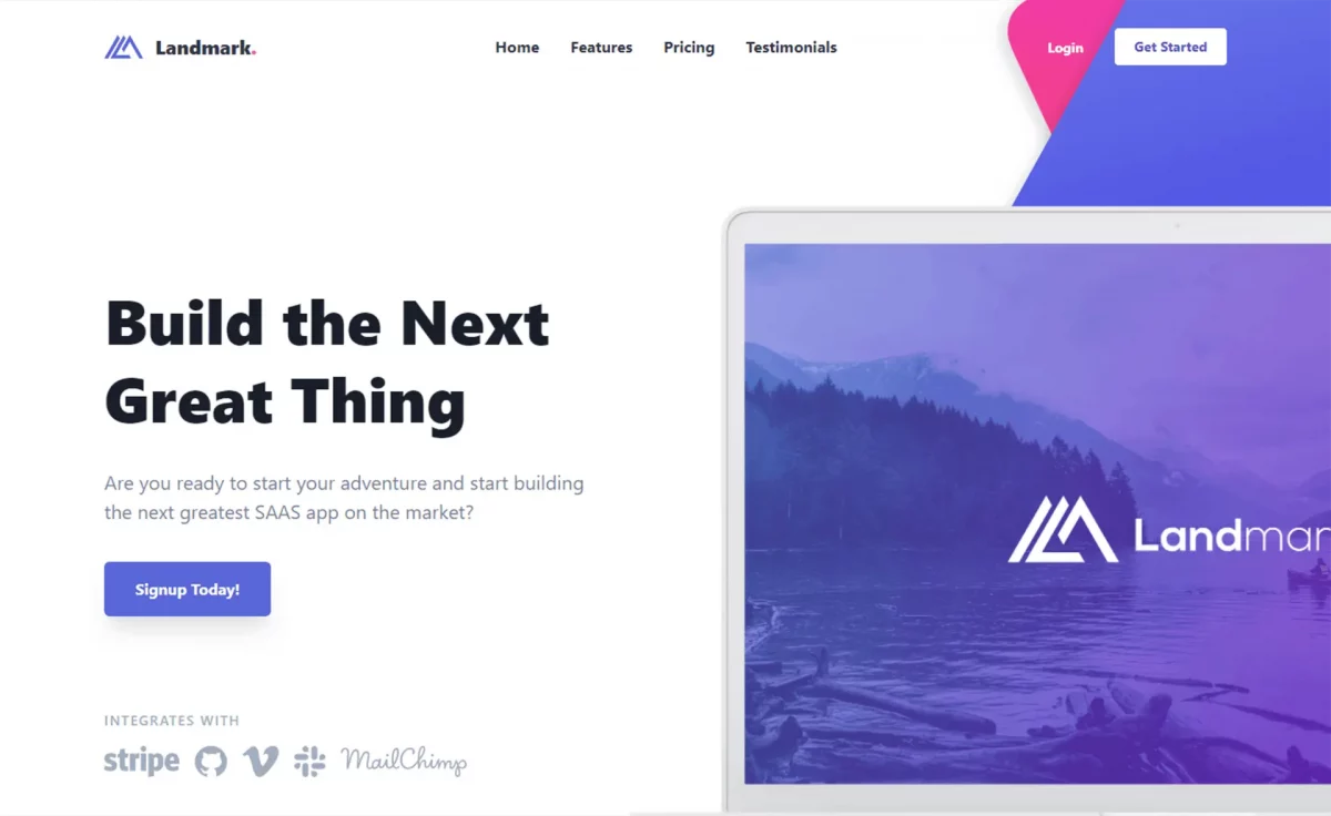 Landmark - Free Tailwind CSS Landing Page Website Template