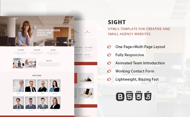 Onepage Multipage Multipurpose Creative Agency Bootstrap Template