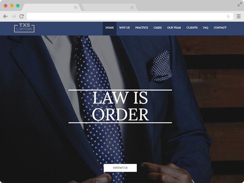 Free Lawyer Attorney Law Firm Website Template