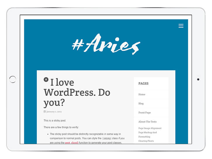 Aries---wordpress-theme-for-a-beautiful-blog