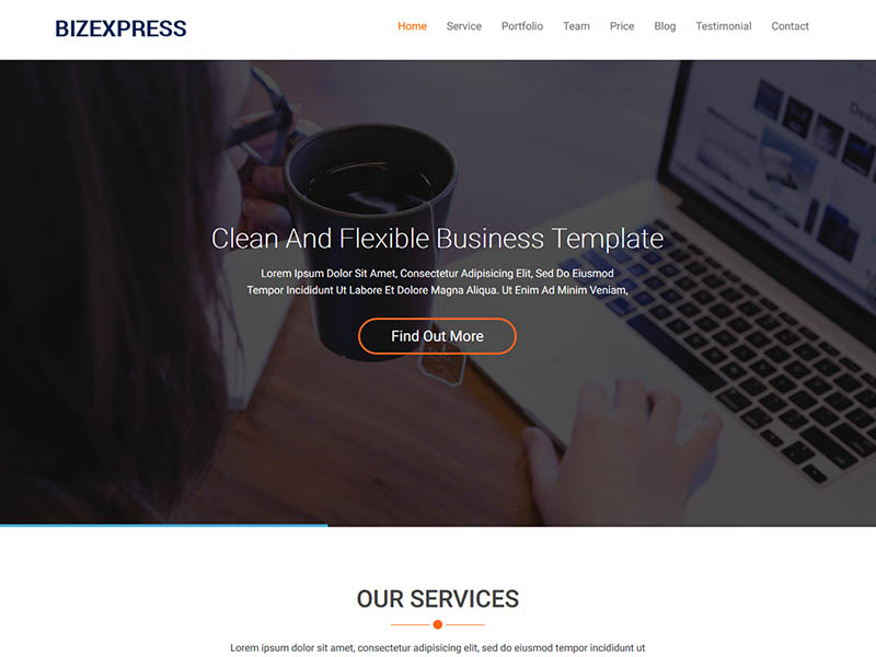 Free One-Page Bootstrap HTML5 Template for business