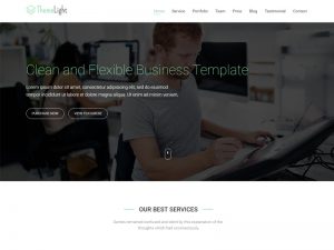 ThemeLight - A free Twitter Bootstrap Business Template