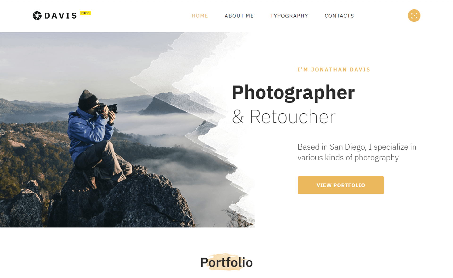 Top 10 Free Photography Website Bootstrap Template Of All Time