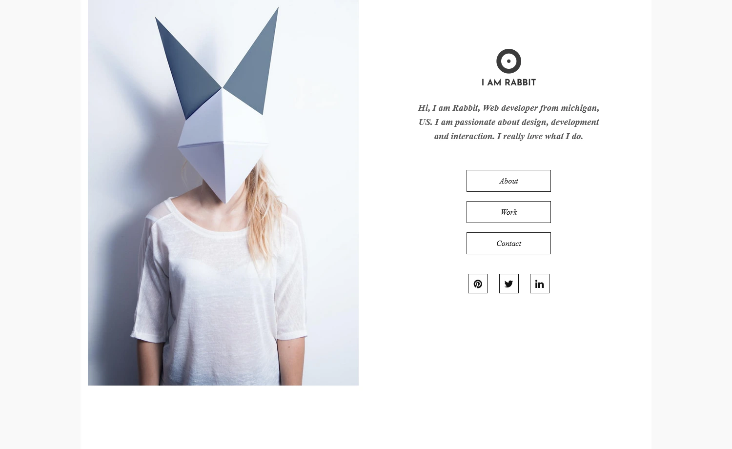 Free Bootstrap Portfolio Website Template