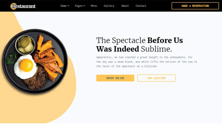 Restaurant - Premium Bootstrap 4 Restaurant Website Template