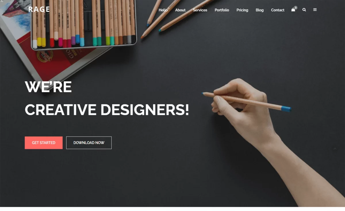 Rage - Free Bootstrap One-Page Template