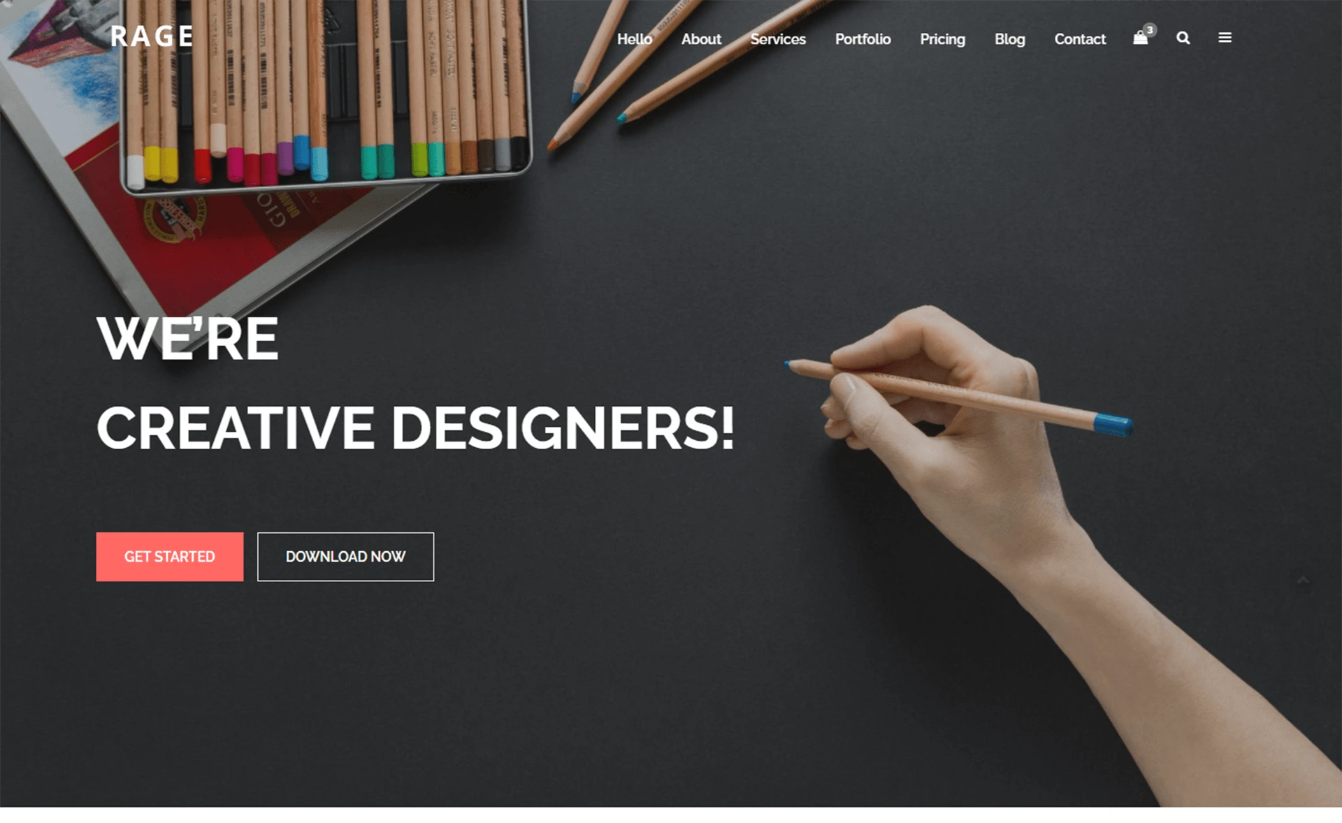 Rage - Free Bootstrap One-Page Template
