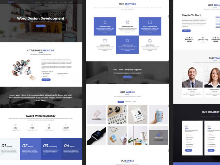 Bingo - Free Bootstrap 4 HTML5 Business Website Template - ThemeWagon