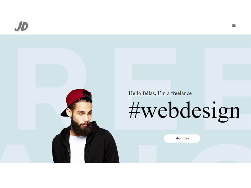 JD A Creative Personal Portfolio Bootstrap Template Free Download 