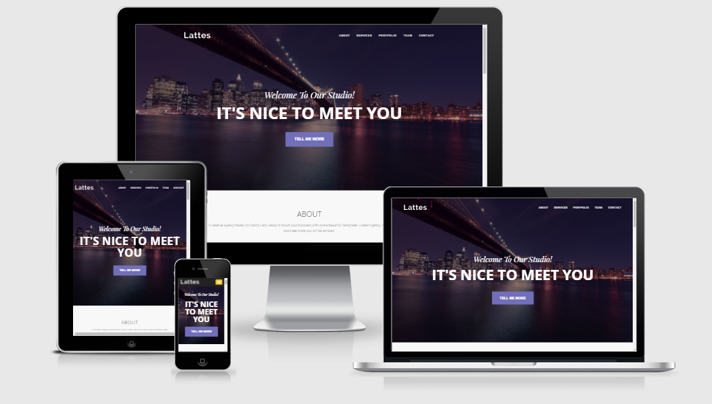 Lattes - Free responsive template