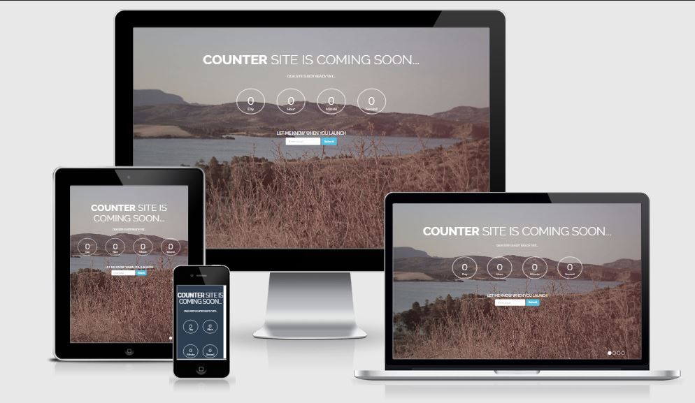Counter coming soon template free download 2017