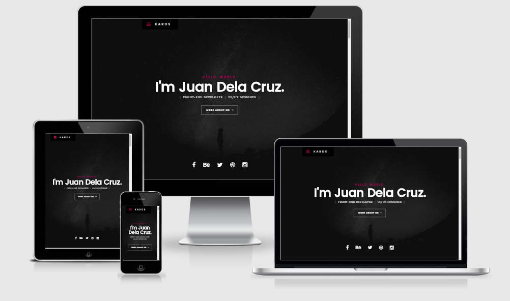 Kards - Free responsive template