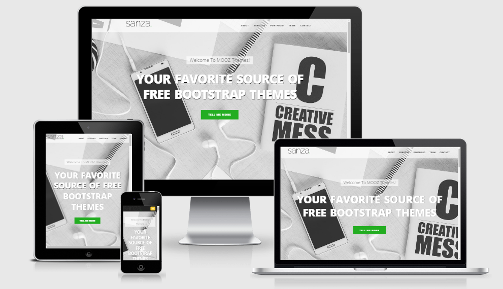 Sanza - Free responsive template