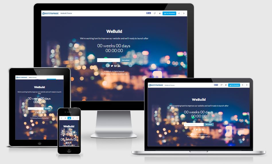 We-build coming soon template free download 2017