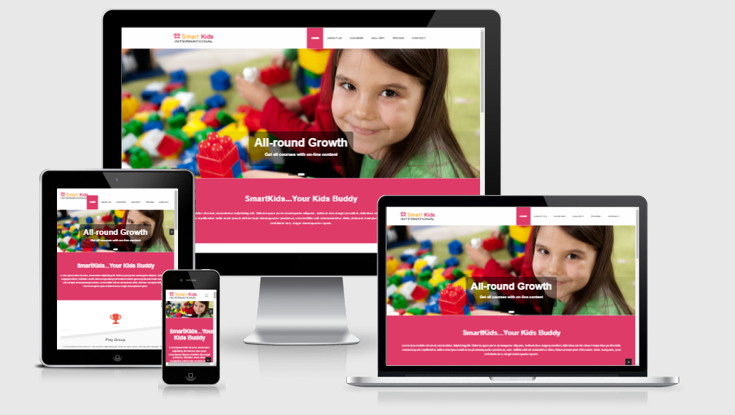 Smart Kids - Free responsive template