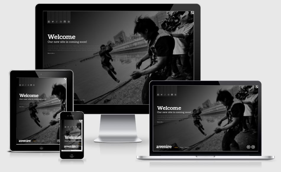 Avenir coming soon template free download 2017