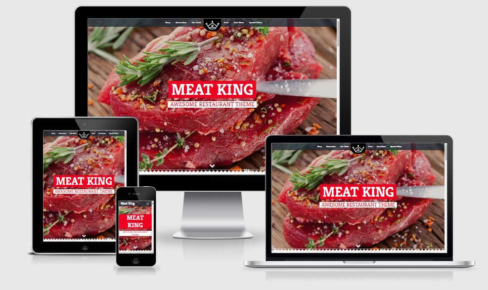 Meatking - Free responsive template