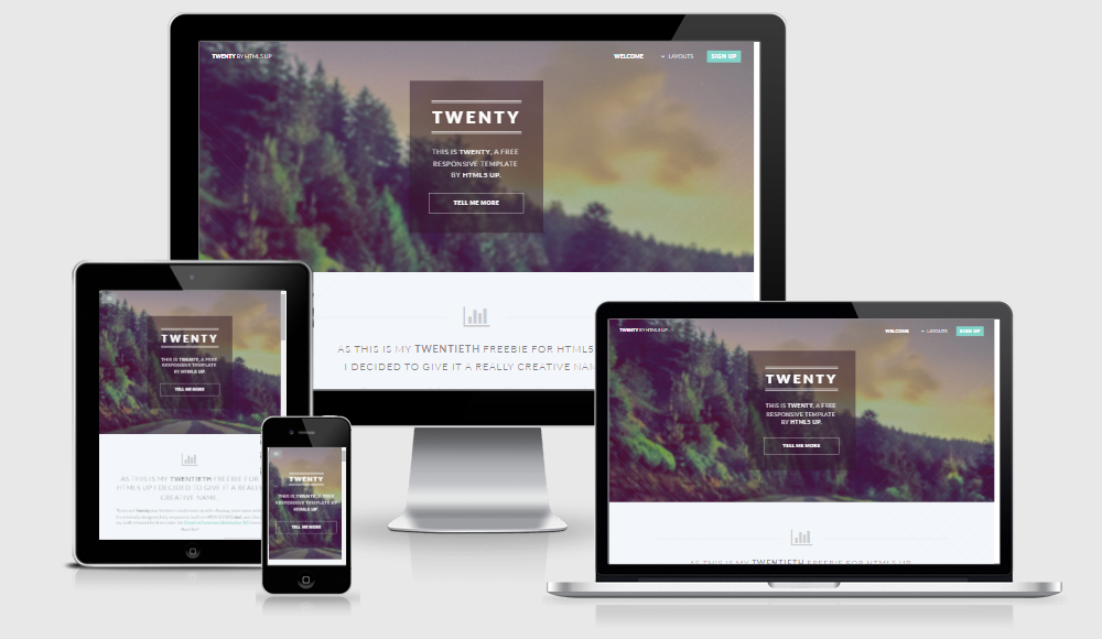 Twenty - Free responsive template