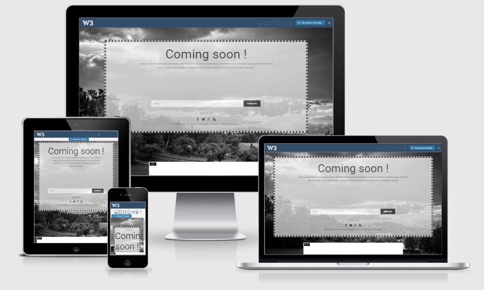 Dark coming soon template free download 2017