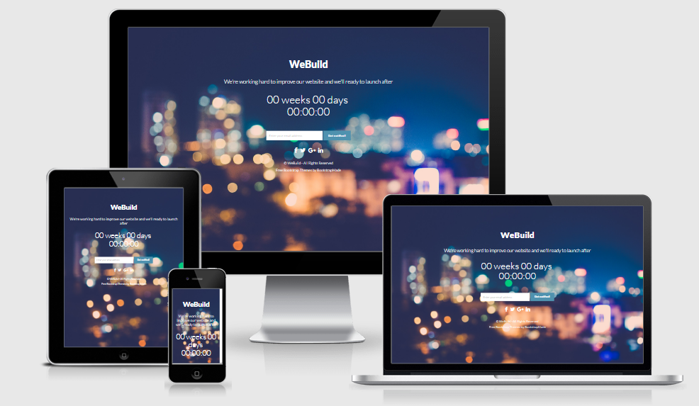 WeBuild - Free responsive template