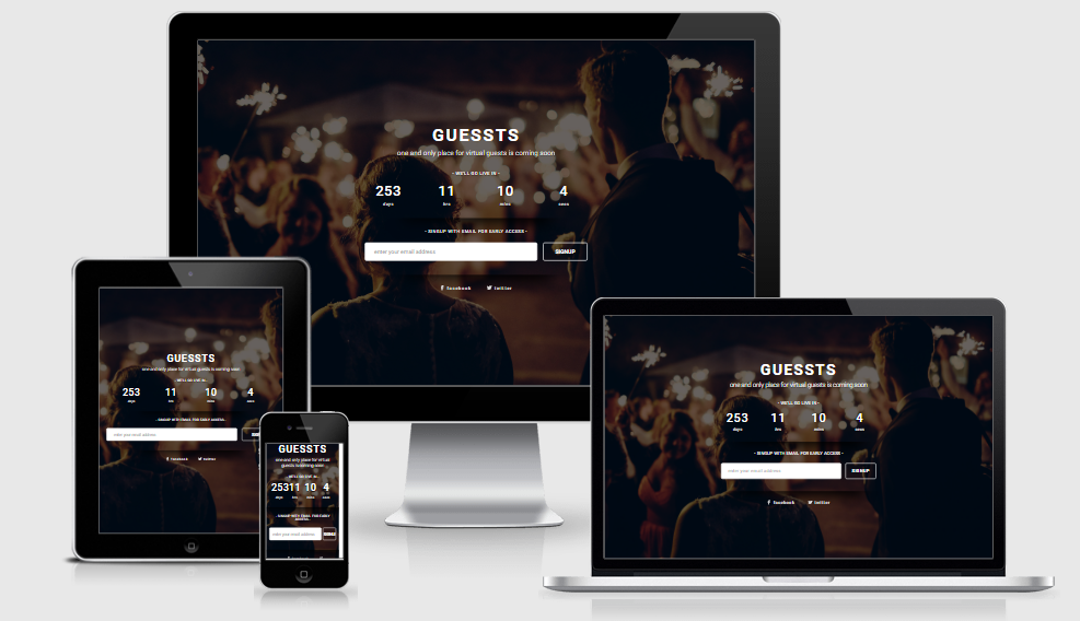 Guessts - Free responsive template