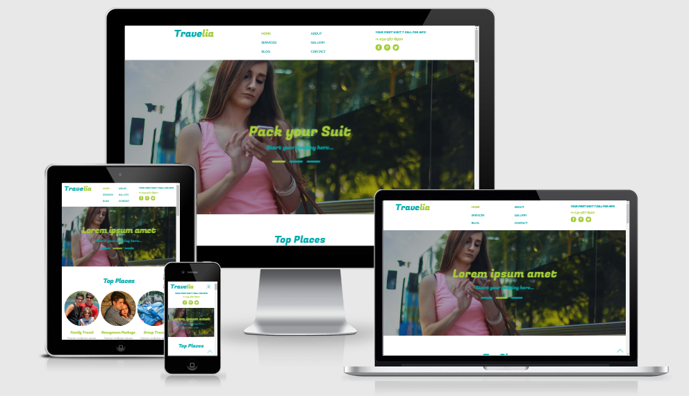 Travelia - Free Responsive Template