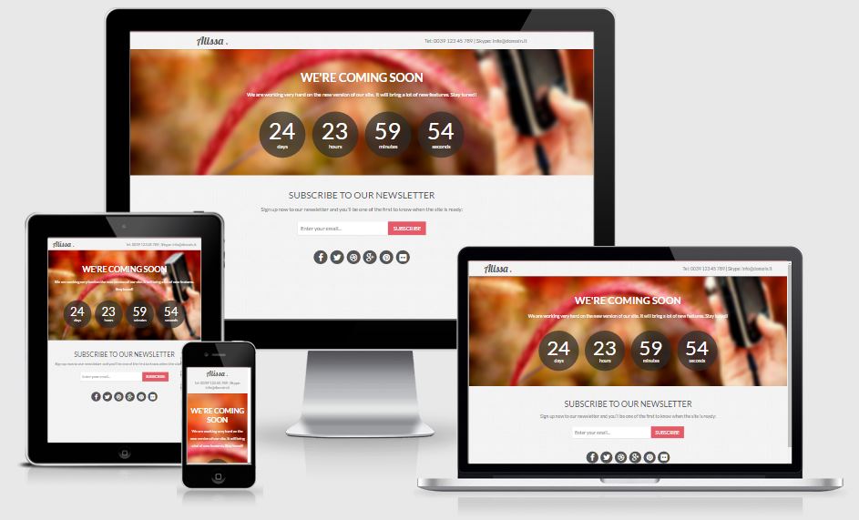 Alissa coming soon template free download 2017