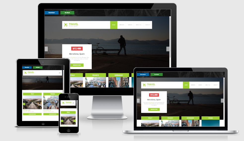 Travel - Free responsive template