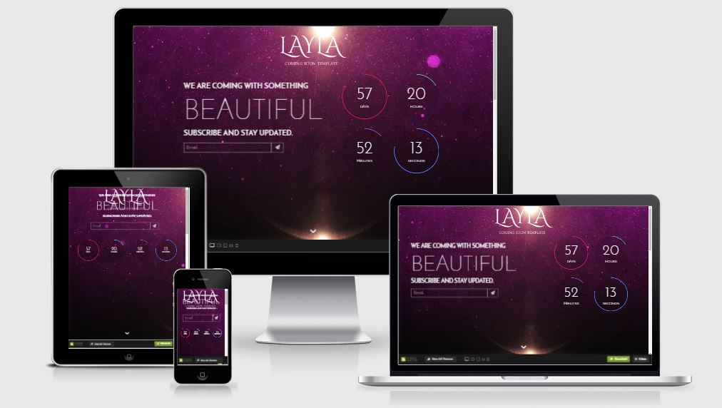 Layla coming soon template free download 2017
