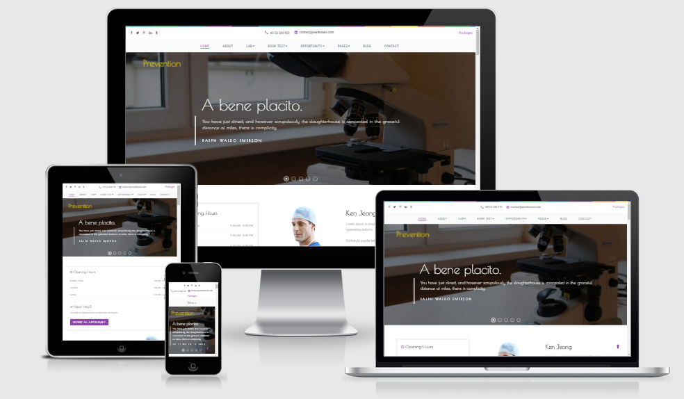 Prevention - Free responsive template