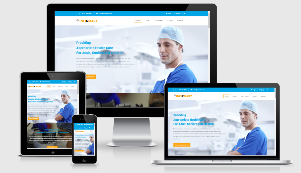 Infirmary - Free responsive template