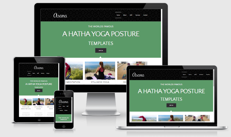 Asana free gym fitness bootstrap website templates
