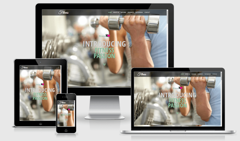 Fitness free gym fitness bootstrap website templates