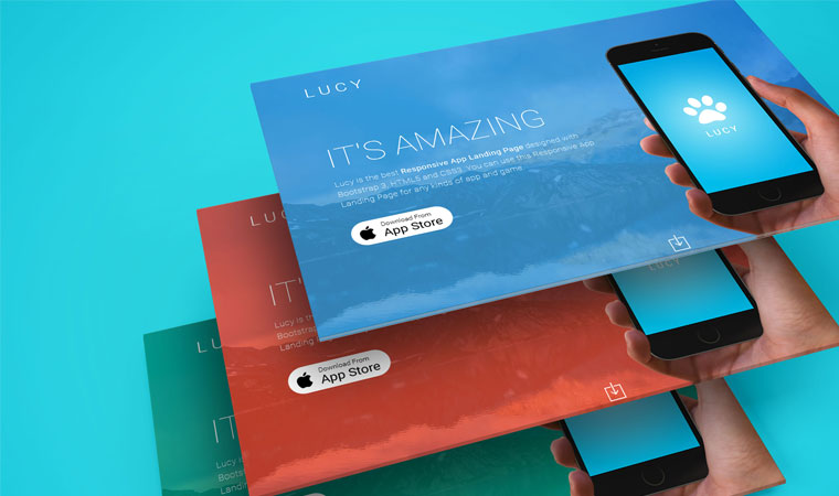 App Landing Page Template in 2017