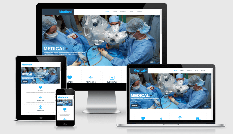 Medical Plus free gym fitness bootstrap website templates