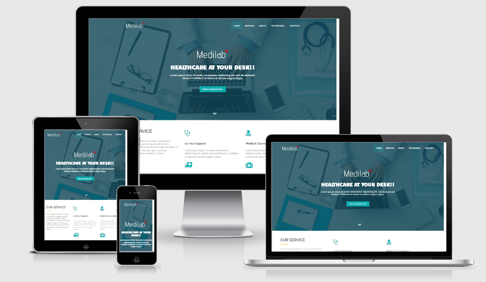 Medilab free gym fitness bootstrap website templates