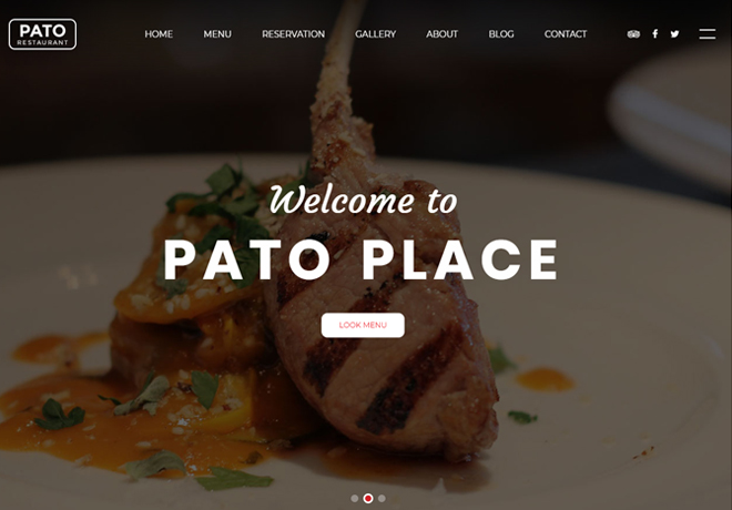 Delicious HTML5 Bootstrap based free restaurant template download