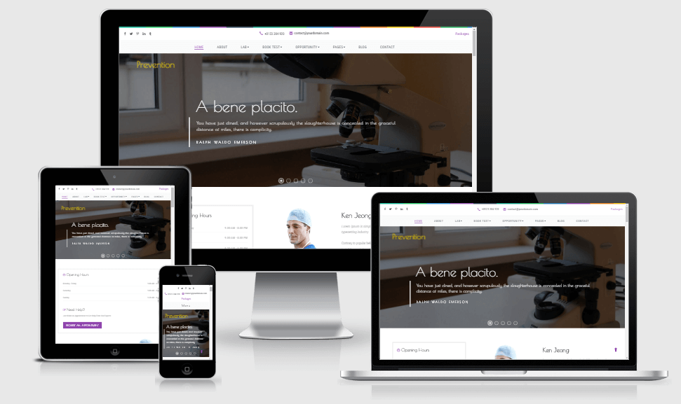 Prevention free gym fitness bootstrap website templates