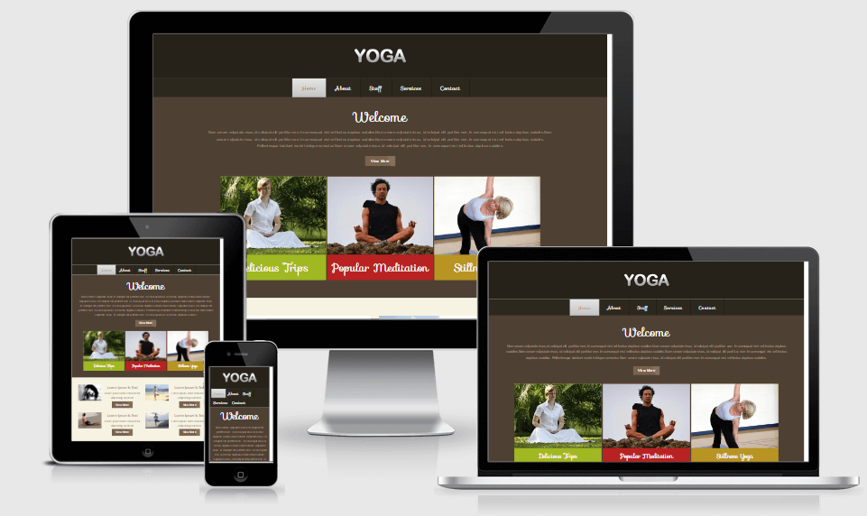 Yoga free gym fitness bootstrap website templates