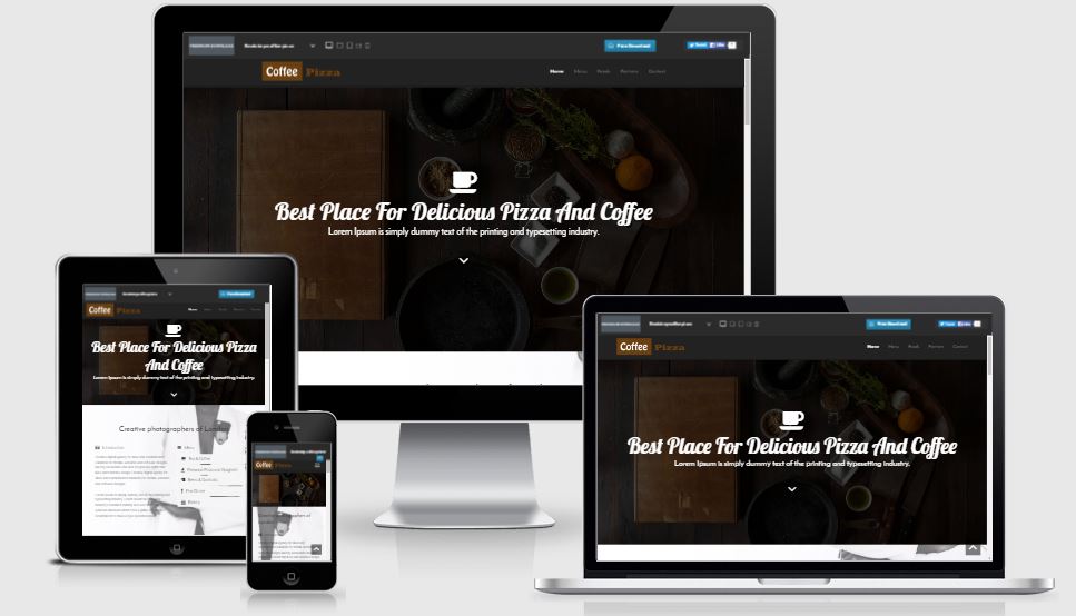 30+ responsive HTML5 Bootstrap based free restaurant template free ...
