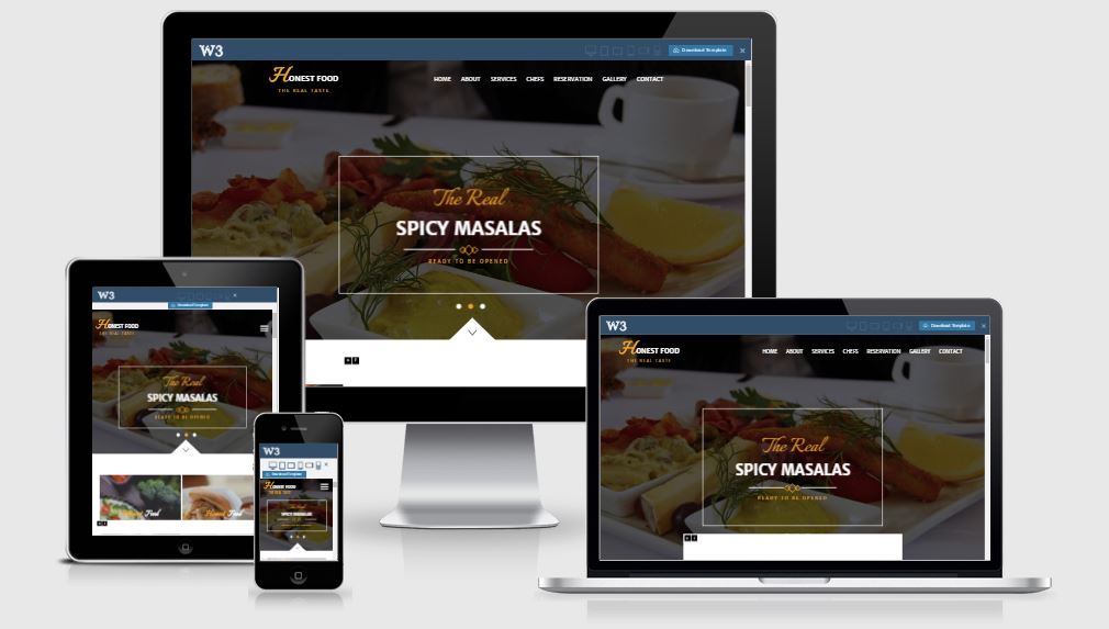 30+ responsive HTML5 Bootstrap based free restaurant template free ...