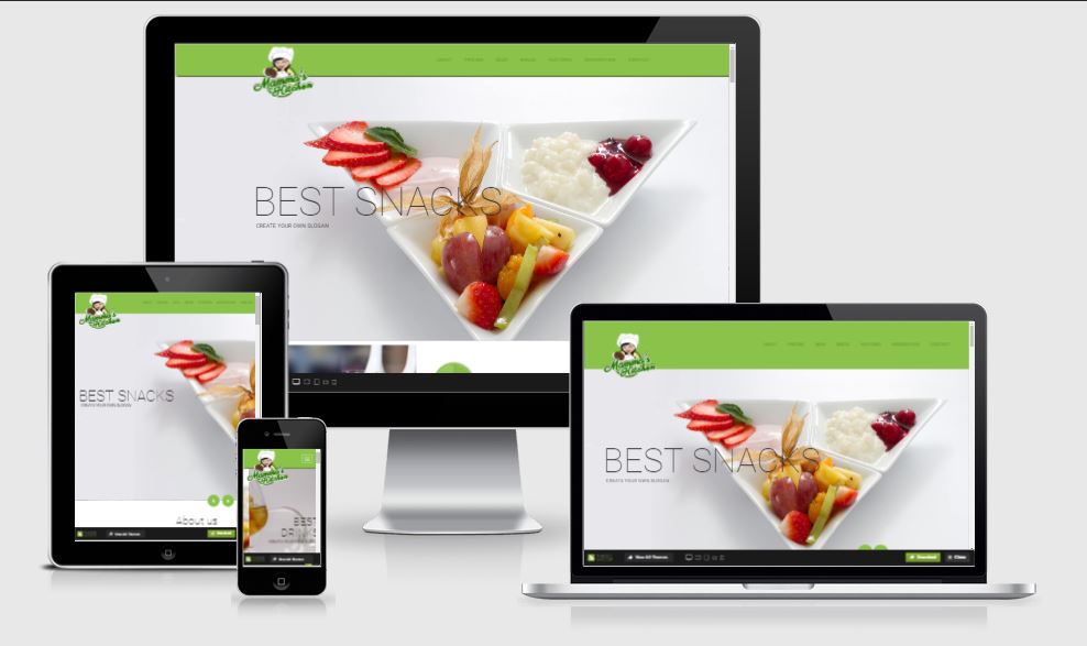 30+ responsive HTML5 Bootstrap based free restaurant template free ...