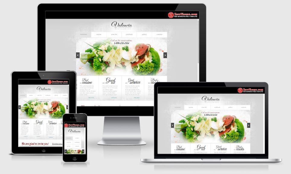 30+ responsive HTML5 Bootstrap based free restaurant template free ...