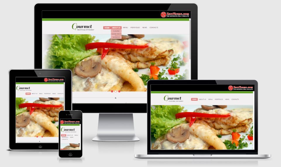 30+ responsive HTML5 Bootstrap based free restaurant template free ...
