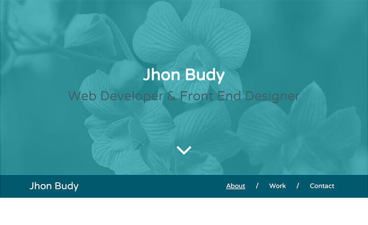 Free Responsive Personal Portfolio Bootstrap Template
