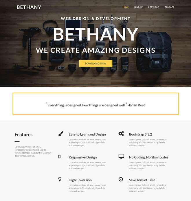 04.-Bethany1 business website design template