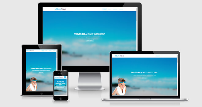 Mobile Compatible Website Template Free Download from themewagon.com