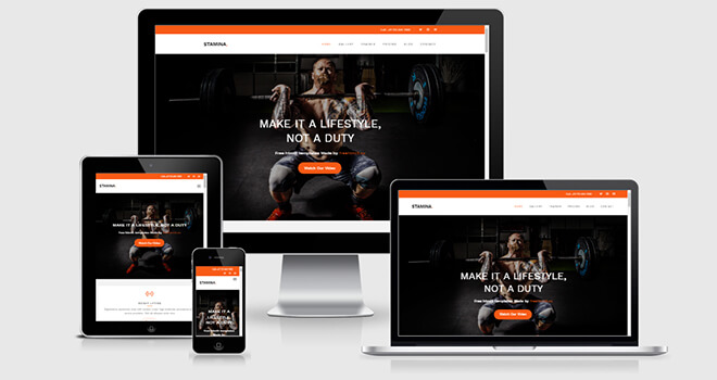 108. Stamina free responsive bootstrap template